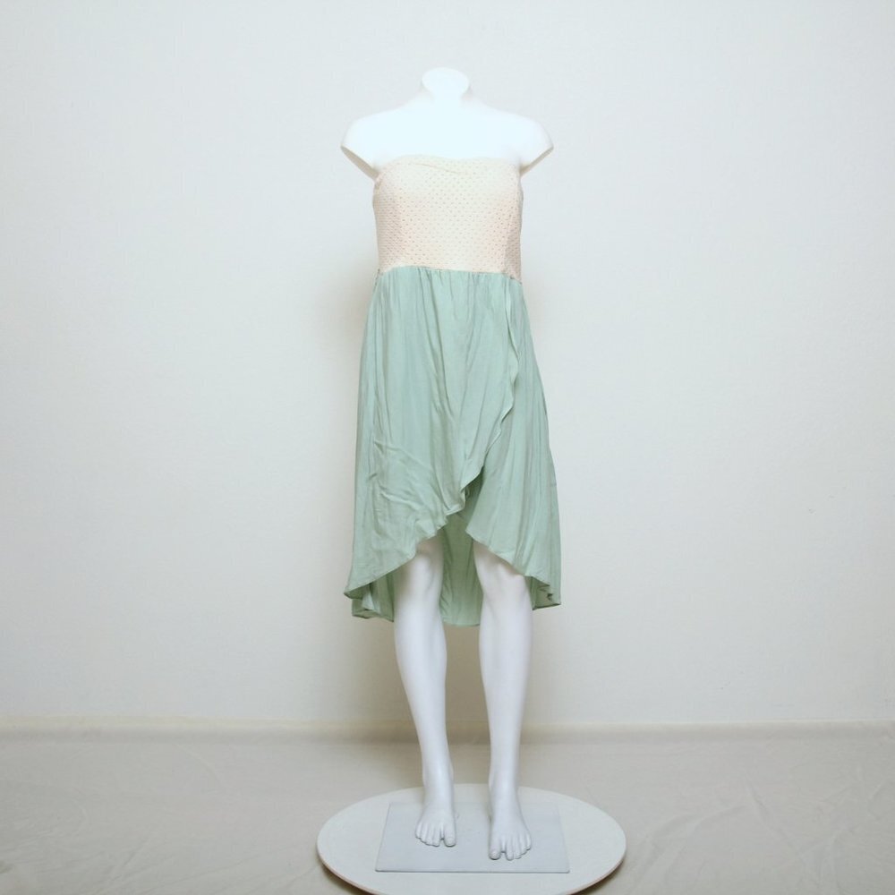Papaya High Low Strapless Wrap Dress - Picture 2 of 13